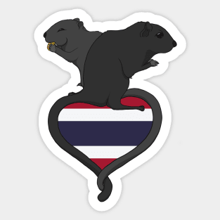 Gerbil Thailand (dark) Sticker